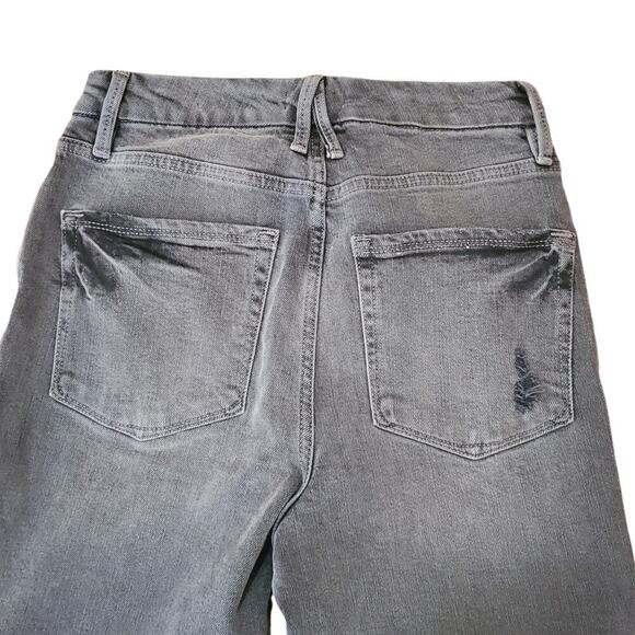 Good American The Good Curve Skinny Crossover Jean in BLACK264 6/28 raw … - Picture 7 of 13